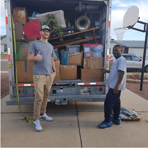 Best California Movers crew at the truck on a white-glove move