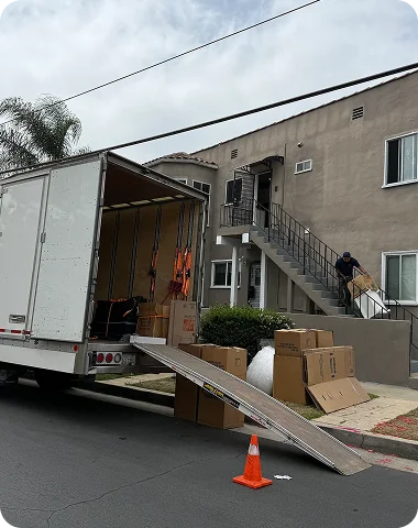 Building at the start of a long-distance move from San Francisco to San Diego
