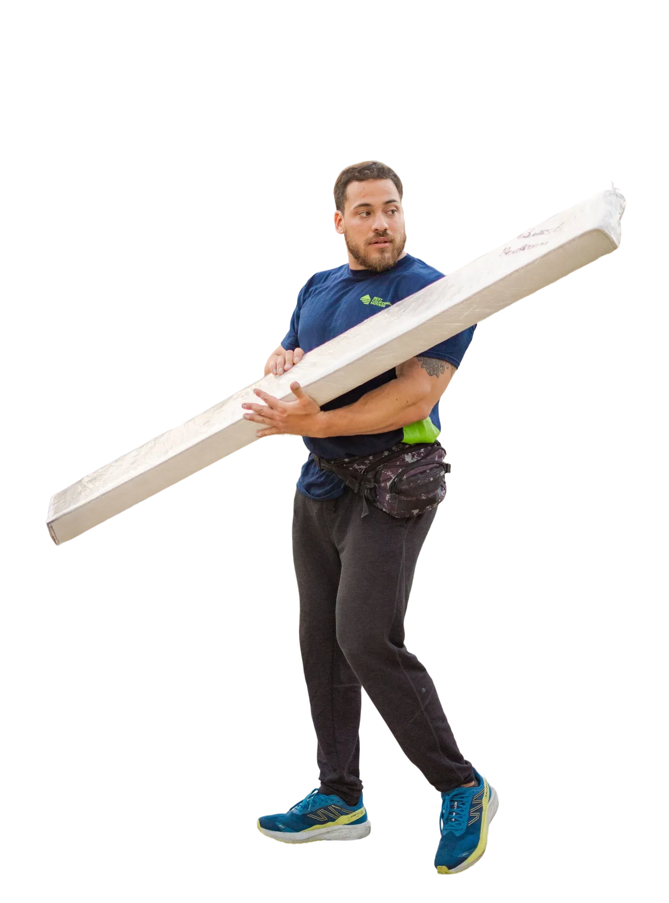 Best California Movers mover carrying a long wrapped item