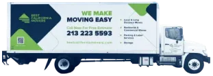 Best California Movers branded moving truck