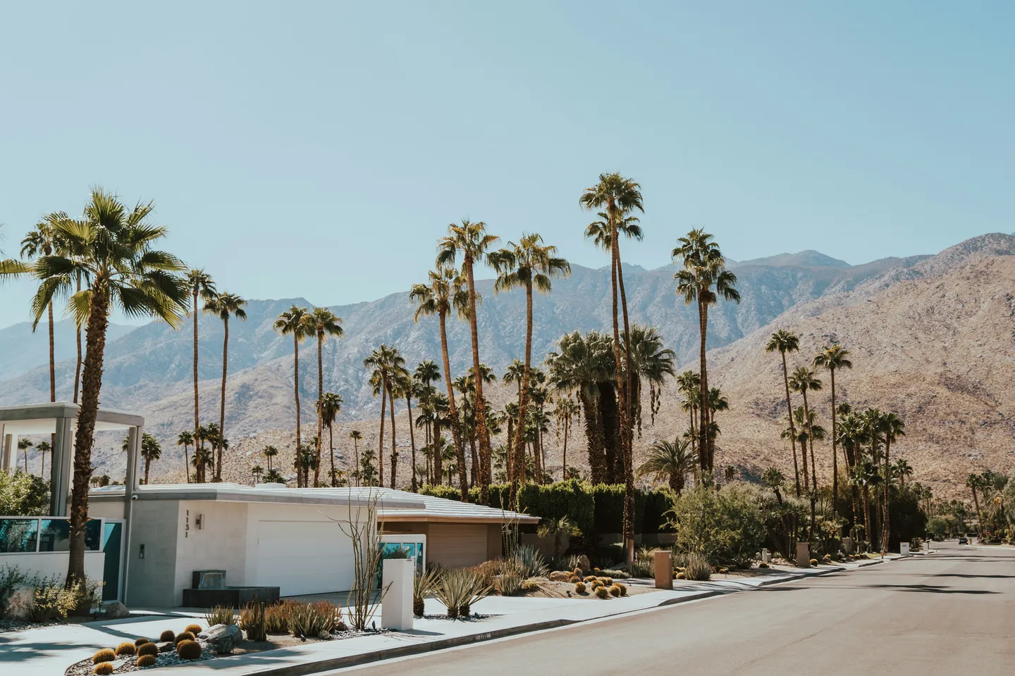 Affordable California town street view