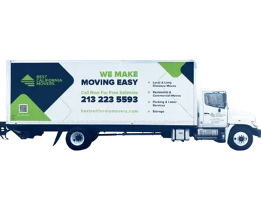 Best California Movers branded moving truck