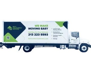 Best California Movers branded moving truck